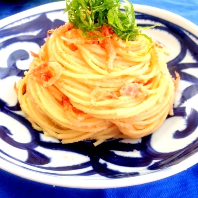 絶品＊明太子と桜えびのパスタ