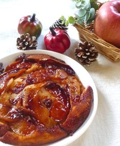 フライパンで簡単！りんごとヨーグルトのケーキ