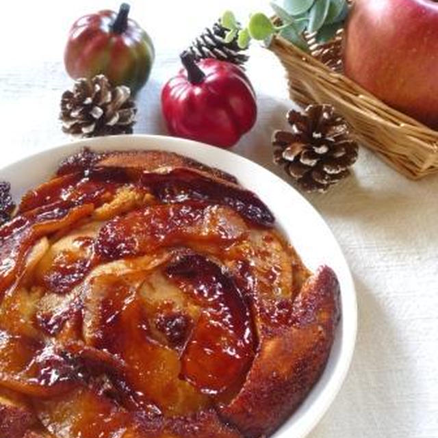 フライパンで簡単 りんごとヨーグルトのケーキ レシピブログ