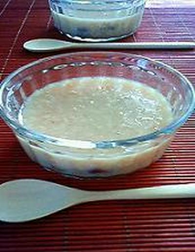 小豆入り玄米甘酒プリンん
