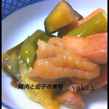 鶏肉と茄子の煮物