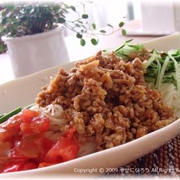 冷やし坦々サラダそうめん