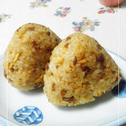 リメイク！麻婆豆腐で焼きおにぎり♪