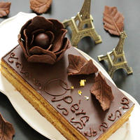 * バレンタイン ♡ オペラ風 チョコレートケーキ♪