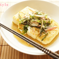 ◆豆腐ステーキ香味野菜のせ
