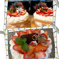 クリスマスケーキ今シシーズ最後のレッスン!!ノンオイルスポンジ台の苺たっぷりデコレーションケーキ by pentaさん