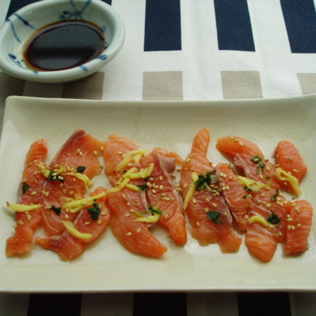 イギリス風鮭の刺身【Salmon Sashimi】
