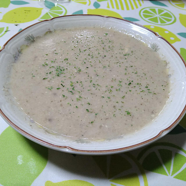 キノコのポタージュスープ