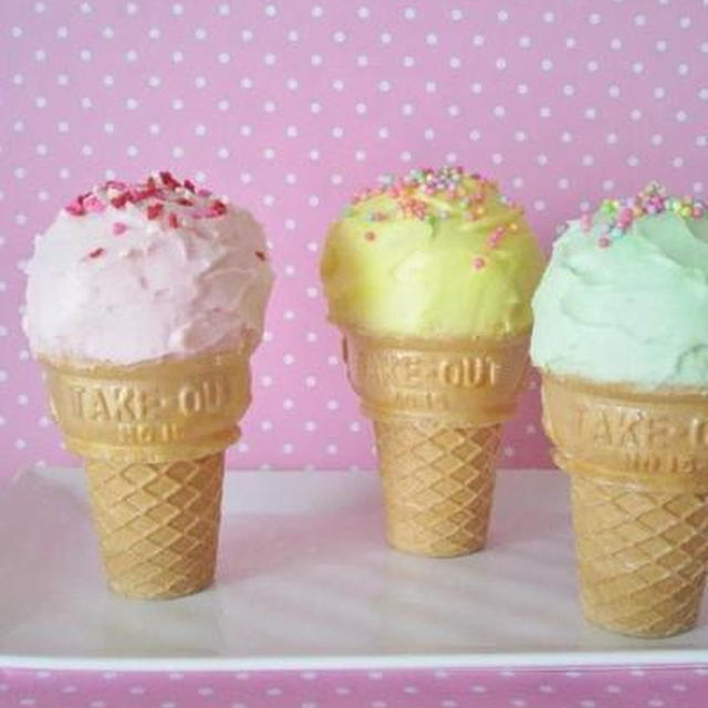 アイスクリームコーンカップケーキ By Yasuyoさん レシピブログ 料理ブログのレシピ満載