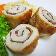 ヘルシー♪鶏ささみの梅しそ巻き