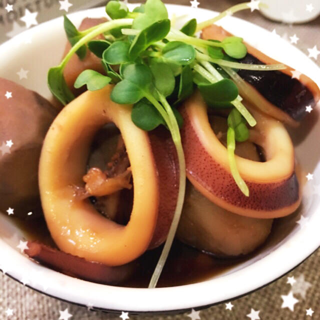 簡単 プリプリっイカと里芋の煮物 By ももたくママさん レシピブログ 料理ブログのレシピ満載