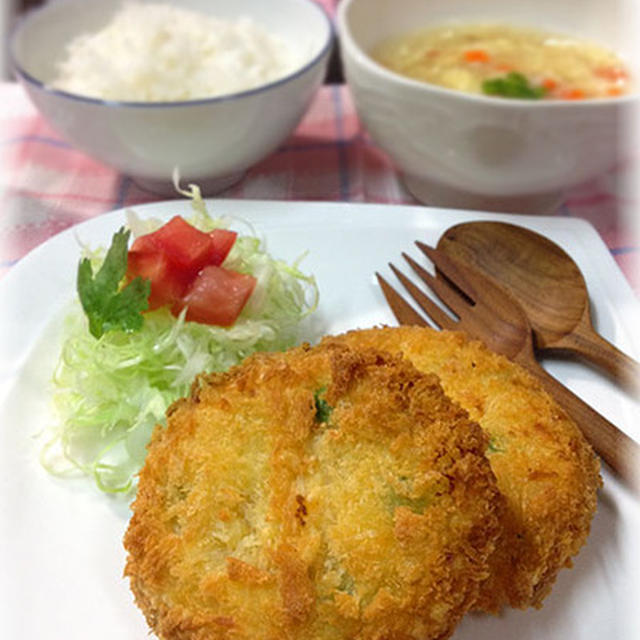 時短♪えびのポテトサラダチーズコロッケ