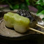 豆腐白玉の2色あん