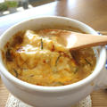 新玉ねぎと餅のとろとろ&甘～いオニオングラタンスープ。 by musashiさん