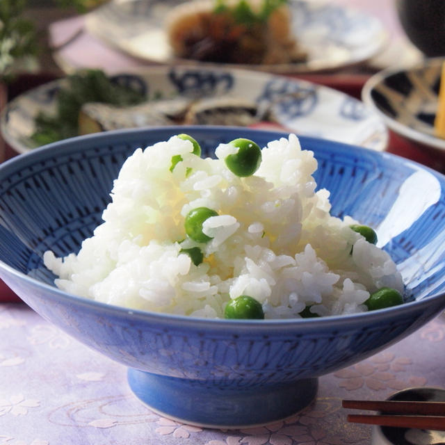 豆ごはん　きれいな色に仕上げるレシピ