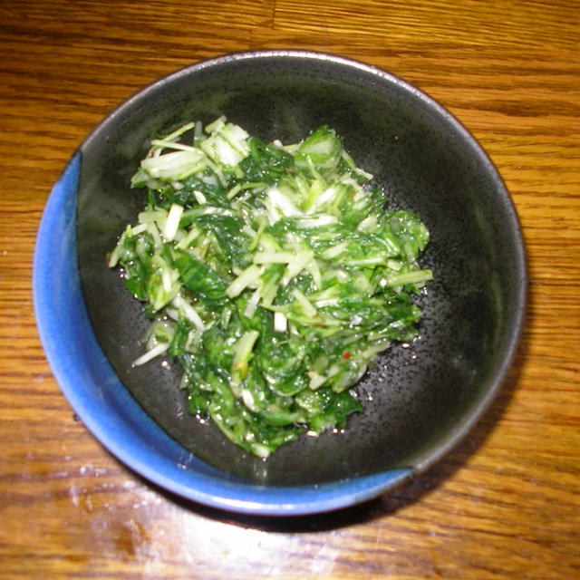 水菜のお漬物(市販品使用)