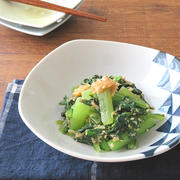 レンジで簡単和総菜◎小松菜となめたけのごま和え