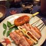 手作りつくねと豚バラ肉のネギマ