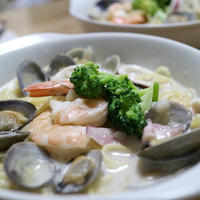 魚介のワンボールパスタ