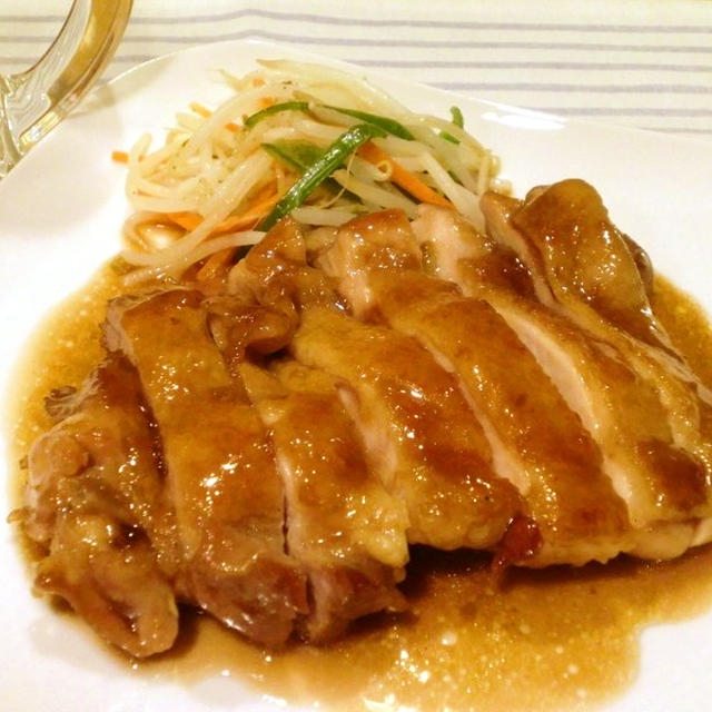 角ハイボールdeうち飲み食堂*鶏の照り焼きをどうぞ♪