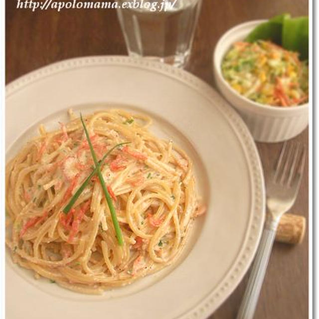 明太子と桜海老のパスタ