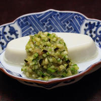 アジの握り寿司 と 「だし」と冷奴