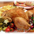クリスマスディナー♪まるごと丸鶏ローストチキン by ミルクパン工房さん