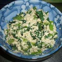 レシピブログ　うきうき！米ぬか生活　つきたて米ぬかを使って簡単ヘルシーレシピ②小松菜の白和え