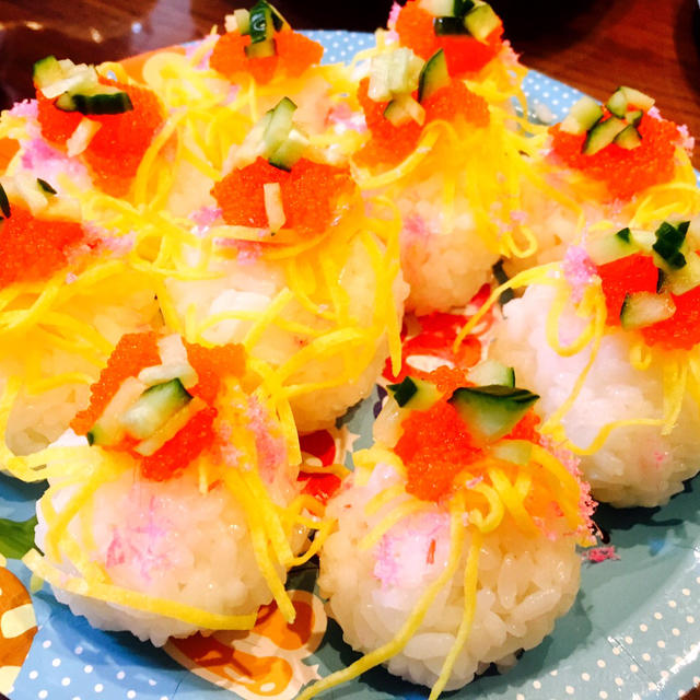 ミニ丸チラシ寿司 By Noel さん レシピブログ 料理ブログのレシピ満載