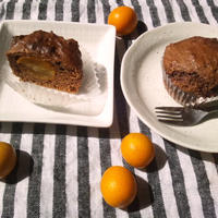 金柑丸ごと１個入りの、チョコカップケーキ