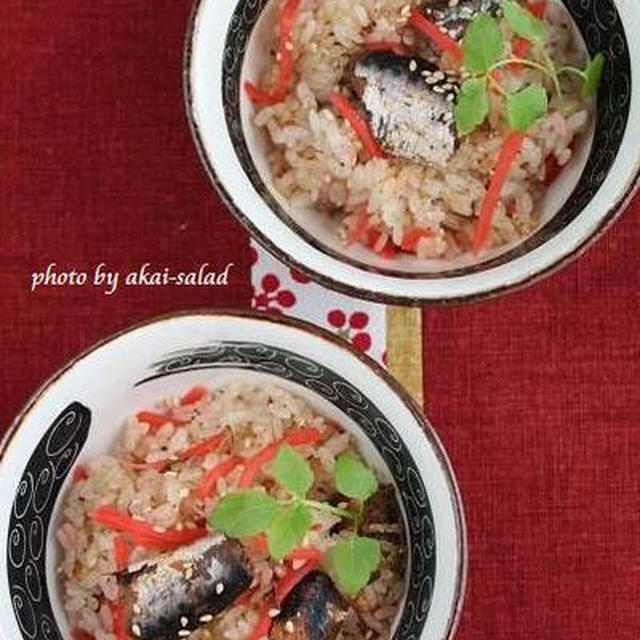 イワシ缶と紅生姜の炊き込みご飯 By お美津さん レシピブログ 料理ブログのレシピ満載