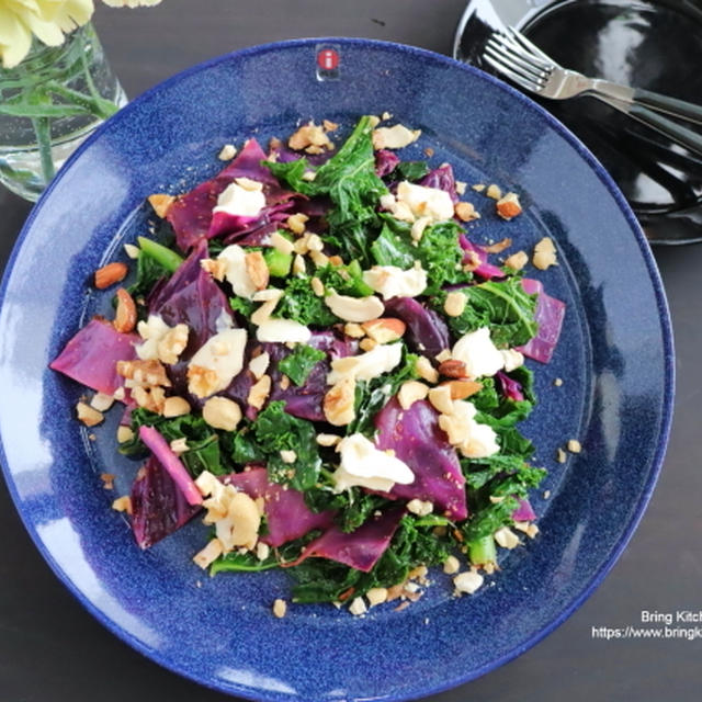 スーパーフードで綺麗に♪【レシピ】ケールと紫キャベツのサラダ