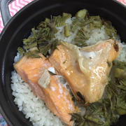 ストウブで☆シャケの炊き込み御飯（簡単）2ステップのみ！