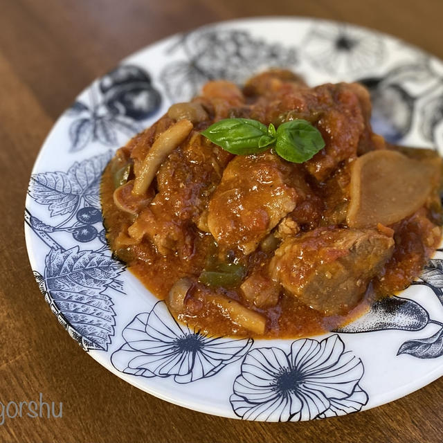 糀✖️ヨーグルト漬け【豚ロースの柔らかトマト煮】