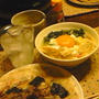 橙なスンドゥブチゲとイカチヂミーでほっこり晩ごはん♪