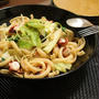 タコと豆苗のソットオーリオパスタ
