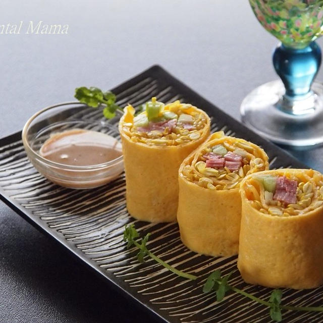 シャキッともやしのお洒落卵ロール