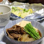 簡単♪肉豆腐　と　アジのねぎチーズ焼き。