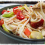 四国チックでしょ～～　☆そら豆とツナの冷やし麺