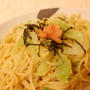 キャベツと明太子の和風パスタ