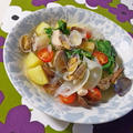 アサリと野菜のスープ煮