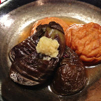 小茄子と魚河岸あげのさっと煮