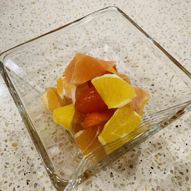 ミニトマトと柑橘類のハチミツマリネ