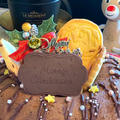 「鬼滅の刃」クッキーを飾ってお子さん用エンゼル型チョコレートクリスマスケーキです!! by pentaさん