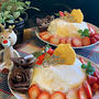 クリスマスケーキレッスンが続きます・・今年はクレープでドーム型ケーキです!!