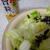 昨日の夕ご飯。旨粒しょうゆでレタスサラダ。