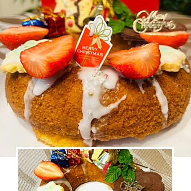 今日の子育て支援の市講座レッスンはクリスマスリングケーキです!!コーヒーの実がなり始めました