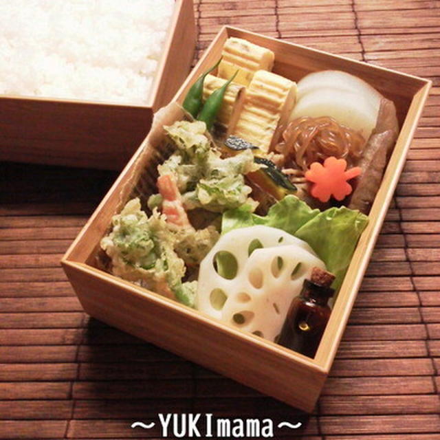 お弁当に 菜の花とにんじんのかき揚げ By Yukimamaさん レシピブログ 料理ブログのレシピ満載