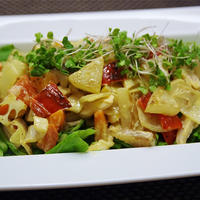 ロールキャベツ と 温野菜のサラダ