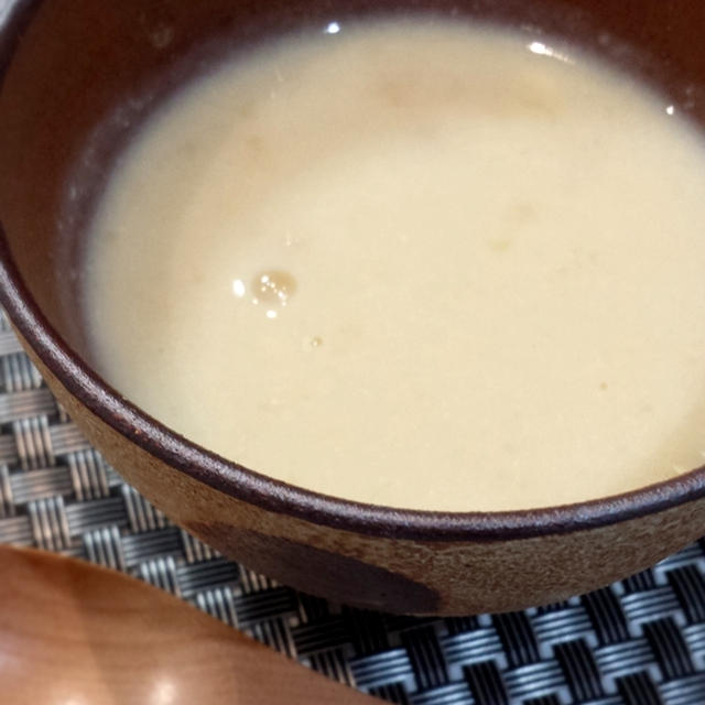 クリームチーズ入り豆乳のコーンスープ